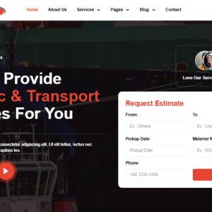 CargoAlfa - Logistics & Transportation Services Elementor Pro Template
