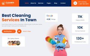 Cleanfa - Cleaning Services Elementor Template Kit