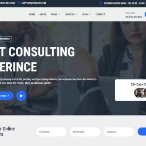 Consultfa - Business Consulting Elementor Template Kit