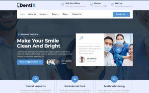 DentiX - Dentist & Dental Clinic Elementor Template Kit
