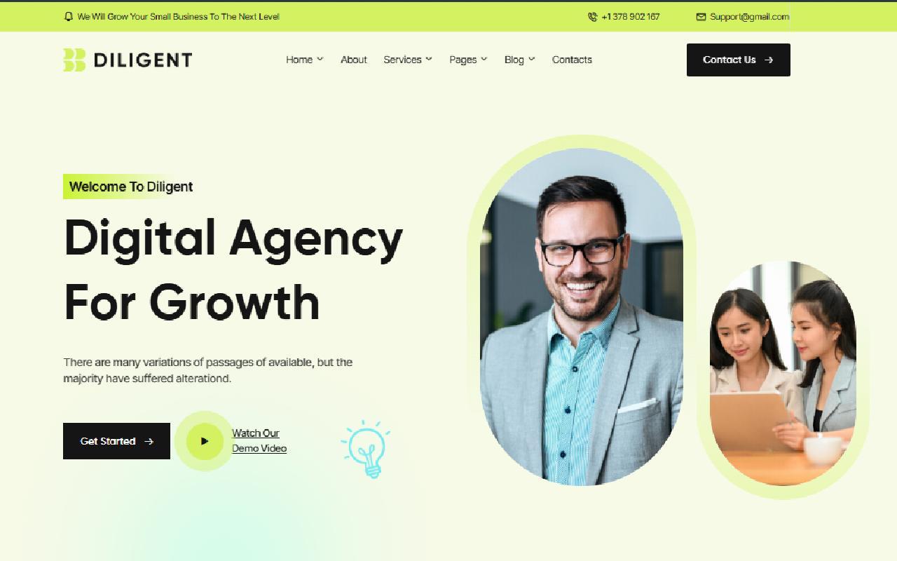 Diligent - Creative Agency & Portfolio Laravel Template