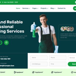 Dustix - Cleaning Services Elementor Template Kit