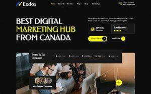 Exdos - Digital Agency Elementor Template Kit