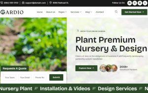 Gardio - Nursery & Gardening Elementor Template Kit