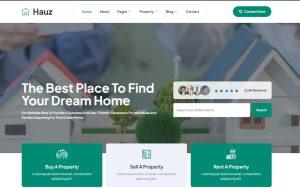 Hauz - Real Estate & Property Elementor Pro Template Kit