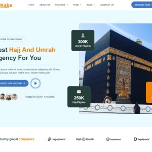 Kaba - Umrah & Hajj Tour Travel Elementor Pro Template