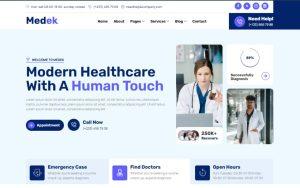Medek - Health & Medical Elementor Template Kit