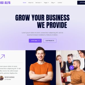 DigiAlfa - Digital Agency Elementor Template Kit