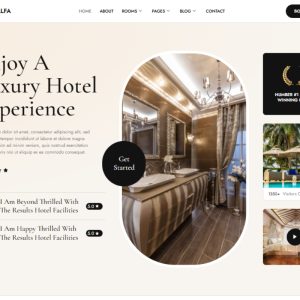HotelAlfa - Luxury Hotel & Resort Elementor Template Kit