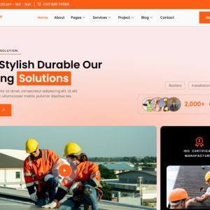 Rooffy - Roofing Services Elementor Template Kit