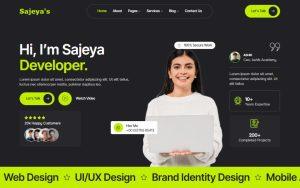 Sajeya - Personal Portfolio Elementor Template Kit