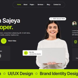 Sajeya - Personal Portfolio Elementor Template Kit