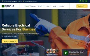 Sparko - Electrician & Electrical Services Elementor Template Kit