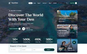 TourDen - Tour & Travel Agency Elementor Template Kit