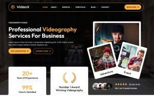 Videox - Photography & Videography Services Elementor Template Kit