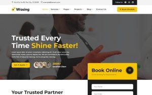 Wasing - Cleaning Services Elementor Template Kit
